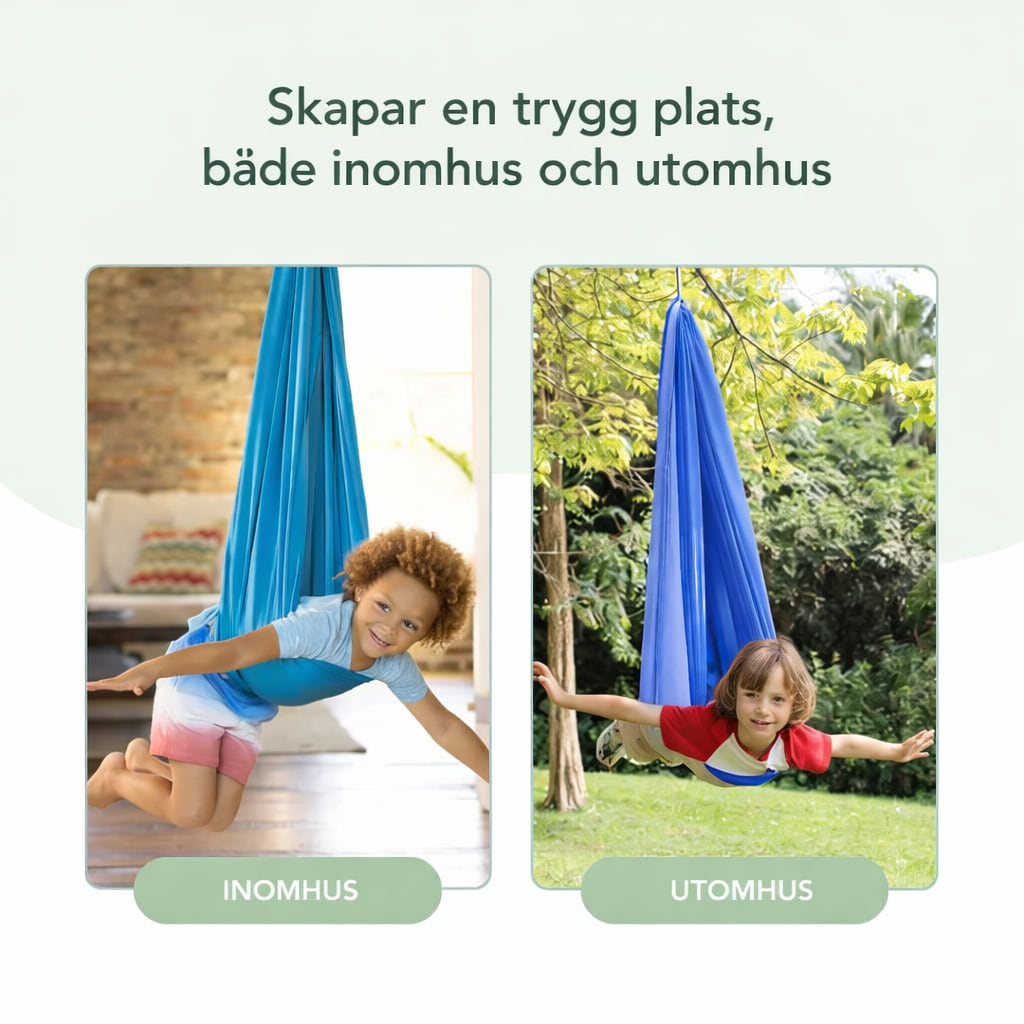 Terapigungan inomhus och utomhus, två bilder