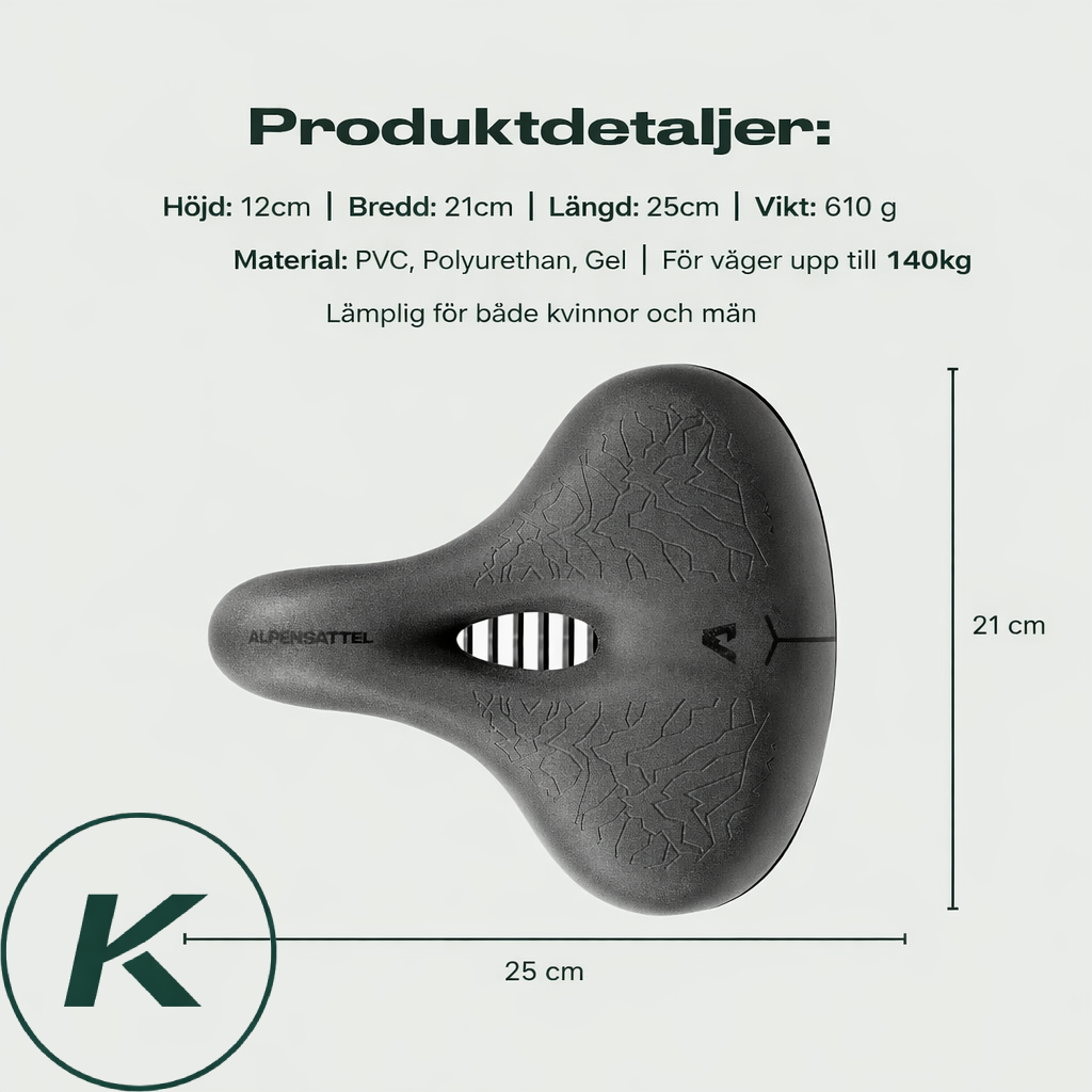 Alpensadel cykelsadel