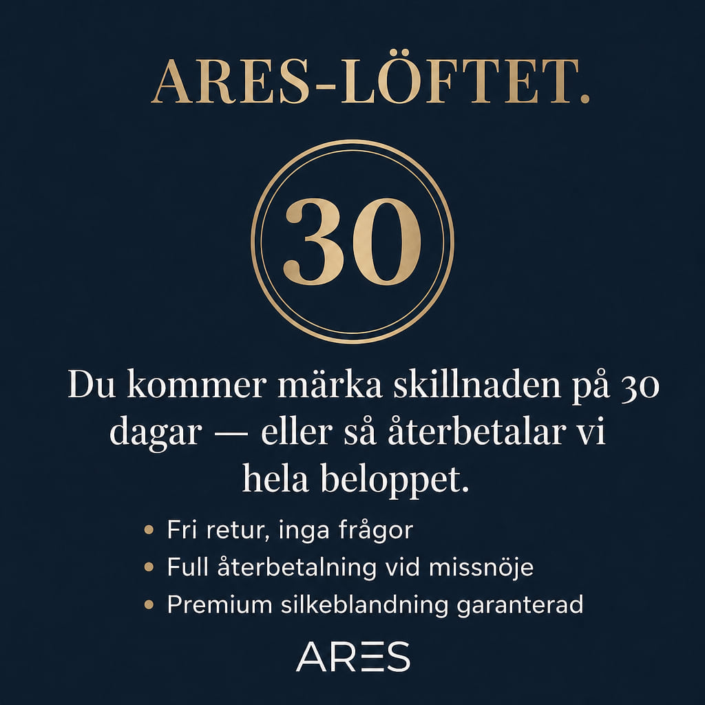 ARES-löftet om 30 dagars returrätt i text