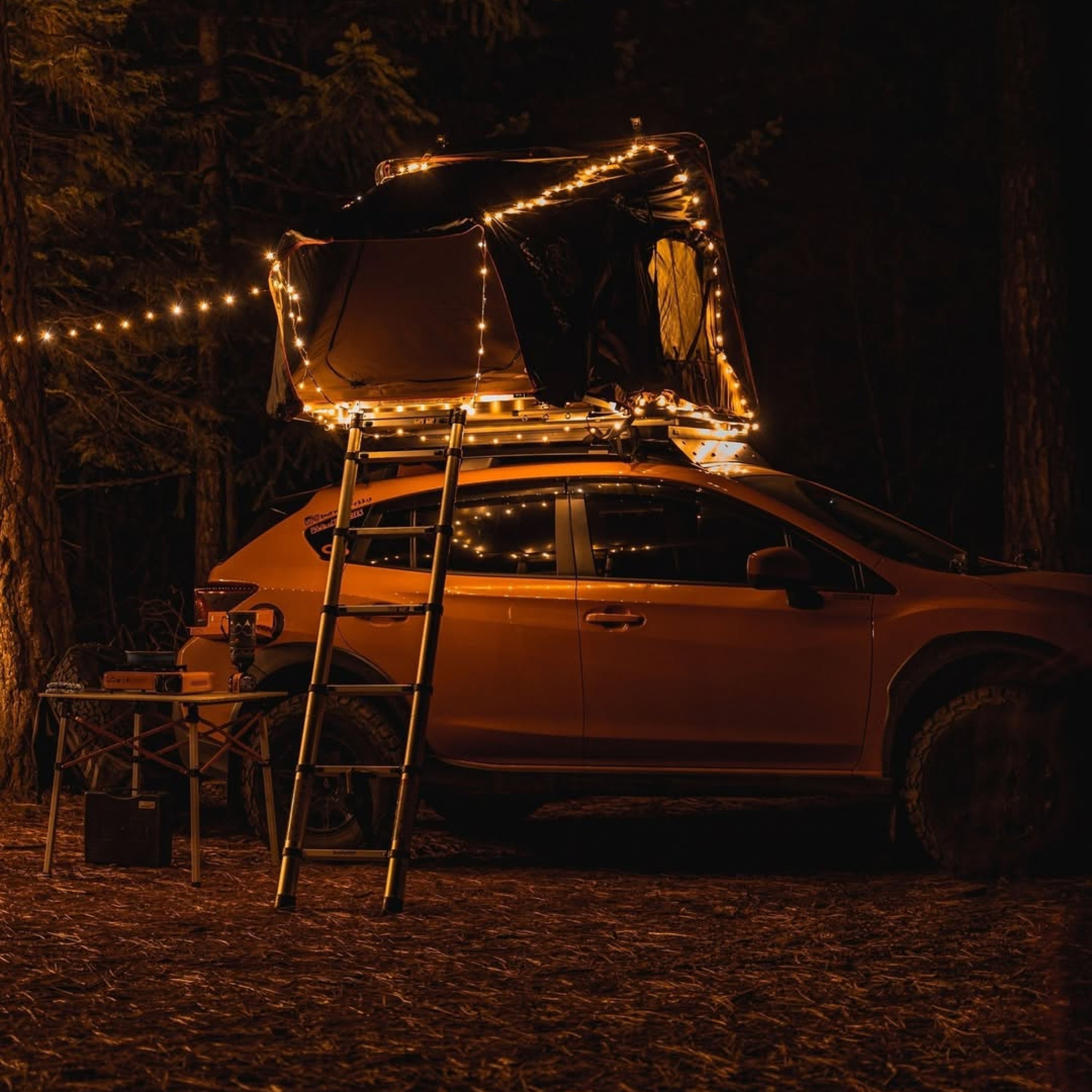 Campify 10 m LED-ljusslinga – vattentät för camping och trädgård