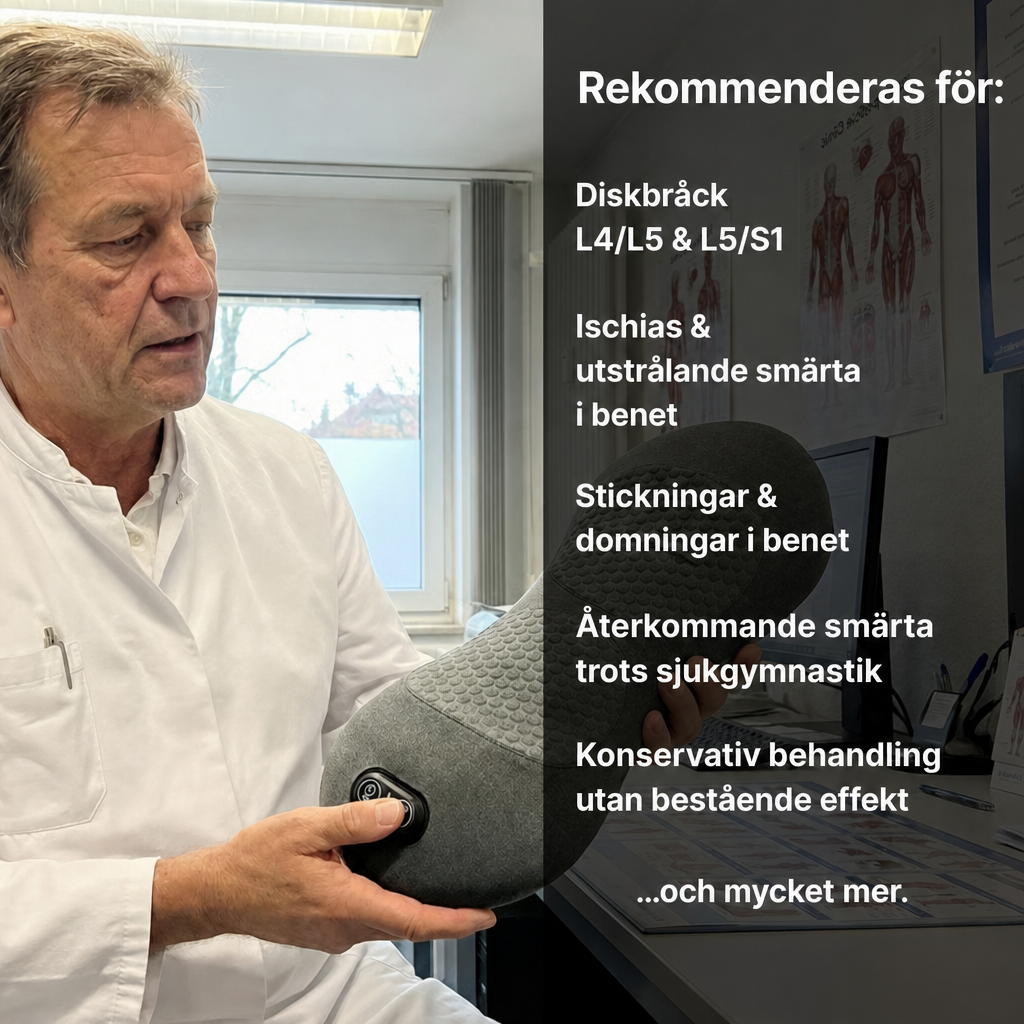 DeepComfort 3-i-1 Ryggmassagedyna – Daglig lösning för diskbråck & ischias