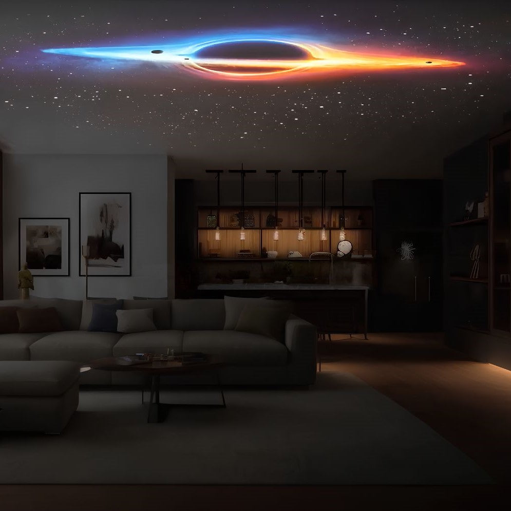 Galaxprojektor – stjärnor och norrsken i taket