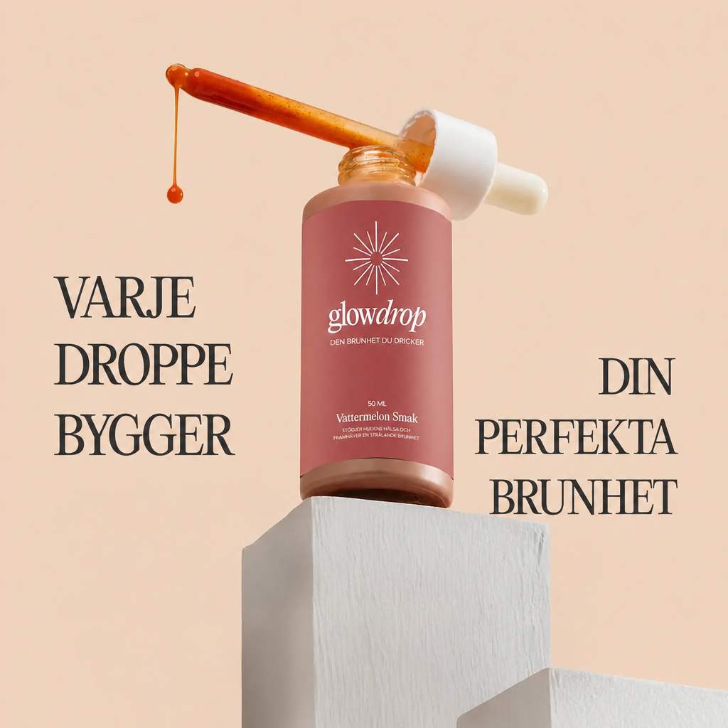 GlowDrop Bruningsdroppar – Solbrun inifrån, helt utan sol