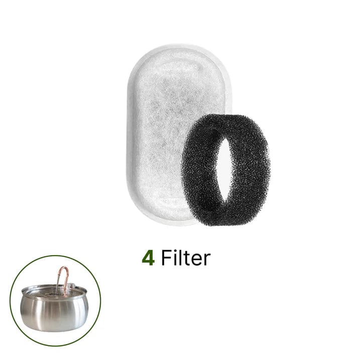 NordFlow filterset med fyra filter och svampfilter till kattfontänen
