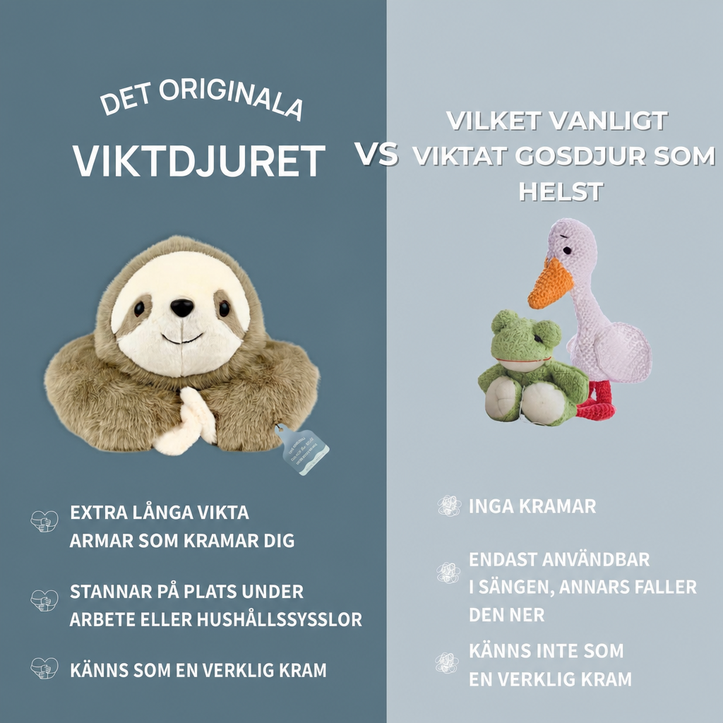 Viktat gosedjur – sengångare som kramar dig tillbaka