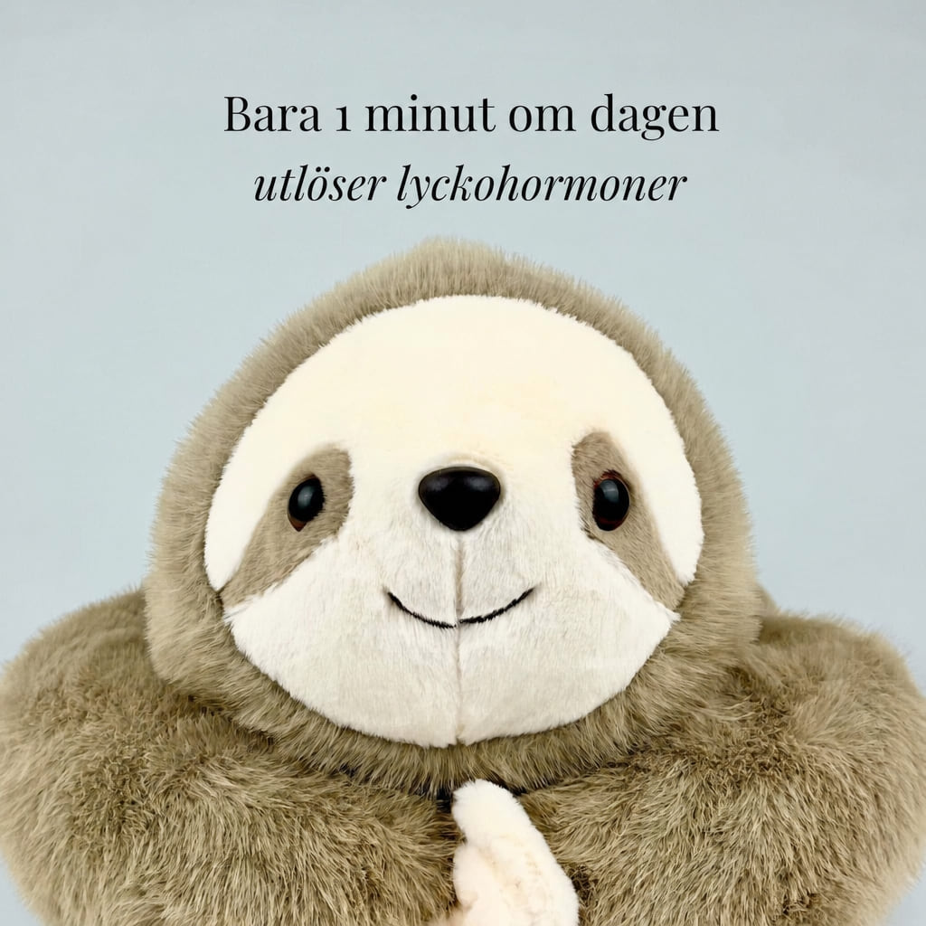Närbild på sengångarens ansikte