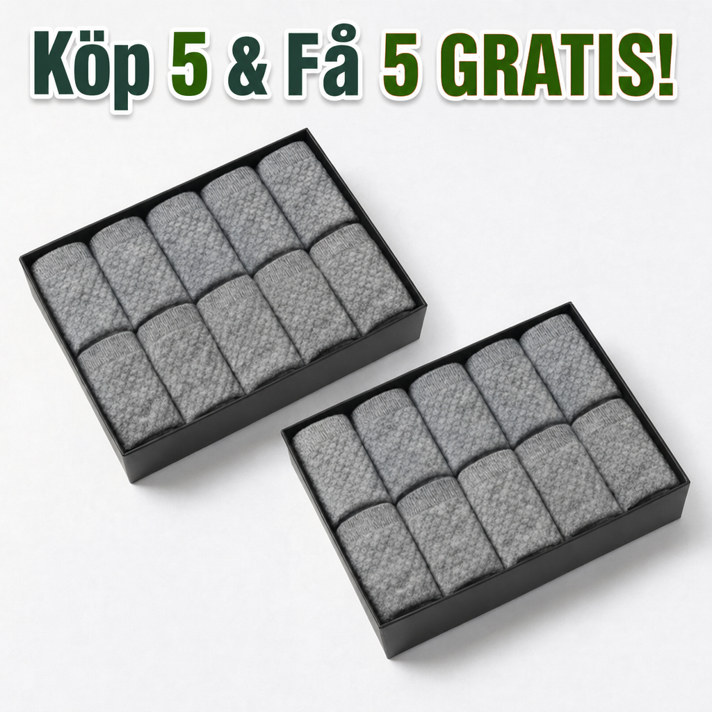Bambusockor 5-pack | Få 5 extra GRATIS